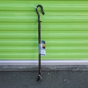 Black Metal Shepherd's Hook by